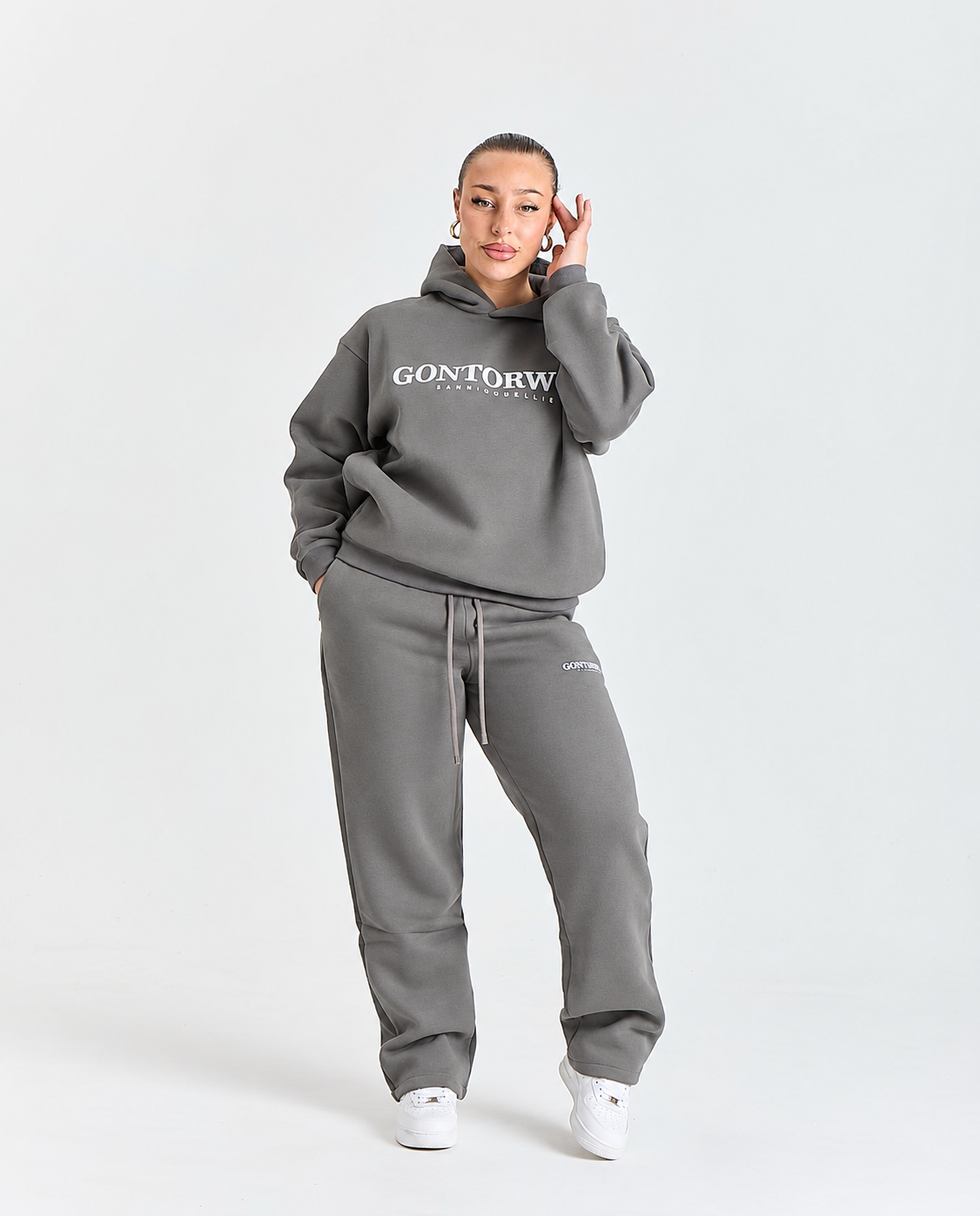 Gontorwon Sanniequellie Utility Zip Hoodie Sage Women