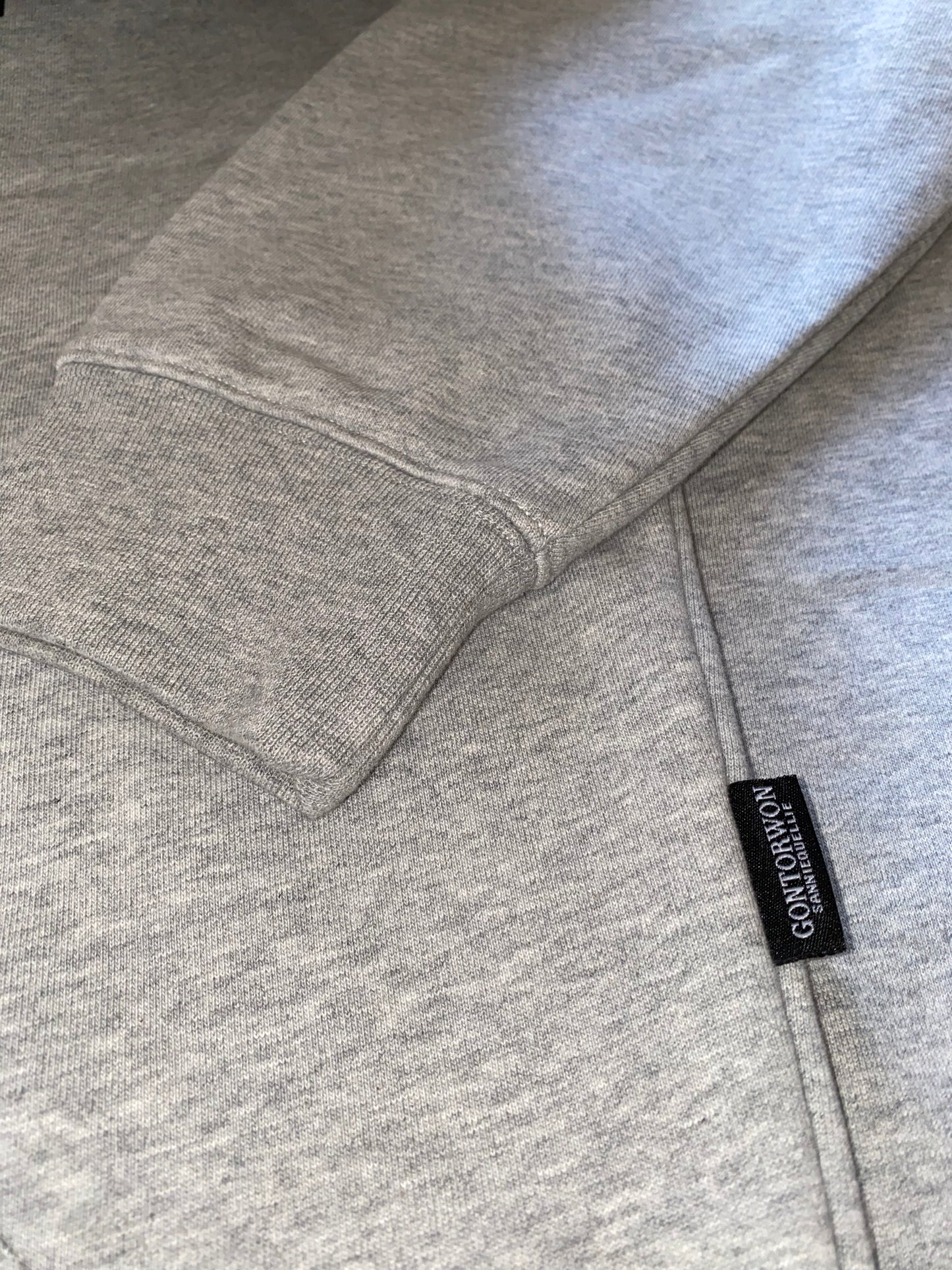 Gontorwon Sanniequellie Soft Brushed Feel Hoodie Grey Men