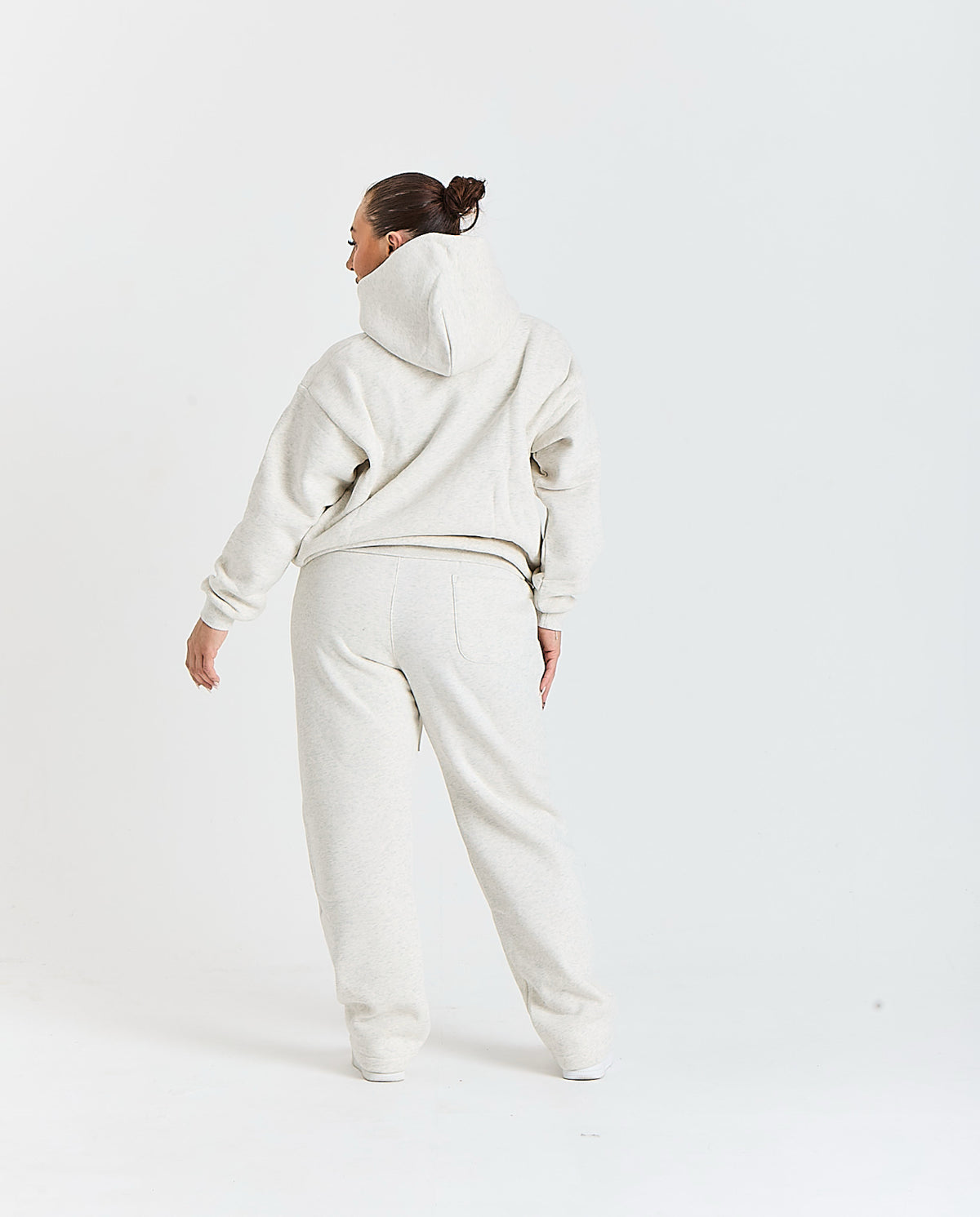 Gontorwon Sanniequellie Utility Zip Hoodie Marl Grey Women