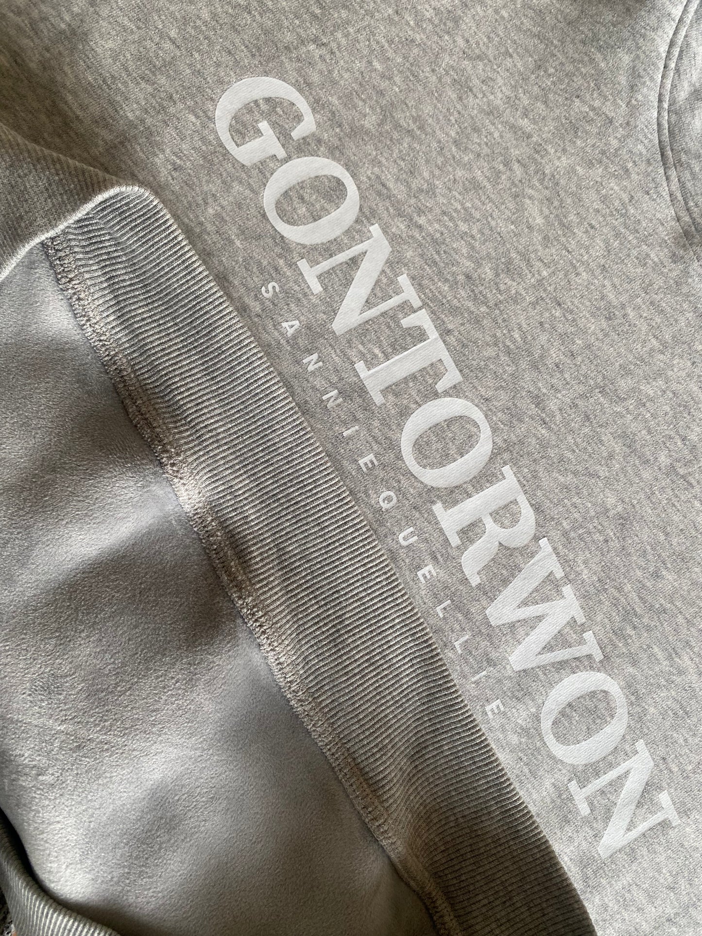 Gontorwon Sanniequellie Velvet Bonded Hoodie Heather Grey Women