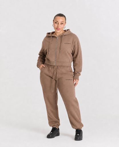 Gontorwon Soft Touch Cuffed Pant Brown
