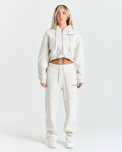 Gontorwon Soft Touch Full Zip Cropped Hoodies Women