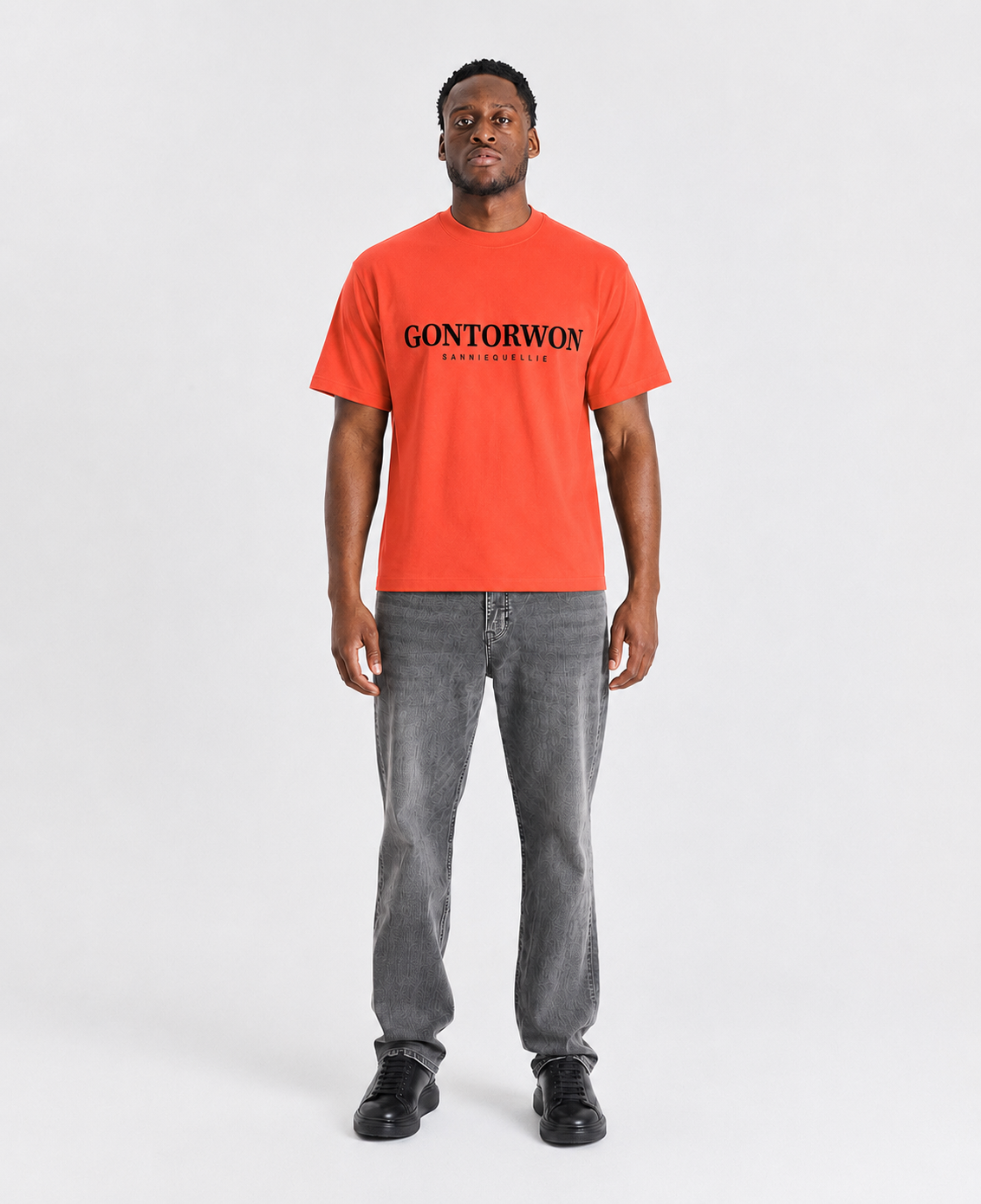 Gontorwon Sanniequellie 305 Heavyweight T-Shirt Orange Men