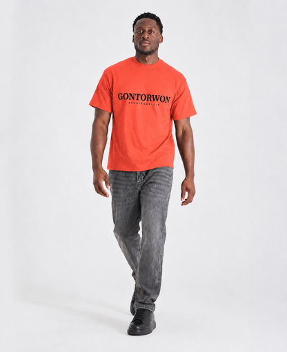 Gontorwon Sanniequellie 305 Heavyweight T-Shirt Orange Men