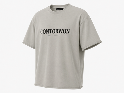 Gontorwon Sanniequellie Calmflex Panel Drop T-Shirt Sage Grey Men