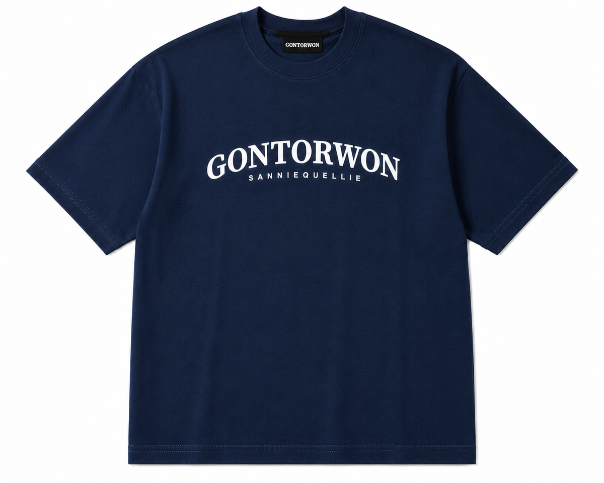 Gontorwon Sanniequellie Nobel Thread T-Shirt Navy Women