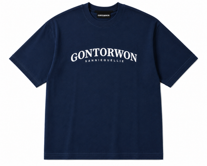 Gontorwon Sanniequellie Nobel Thread T-Shirt Navy Women