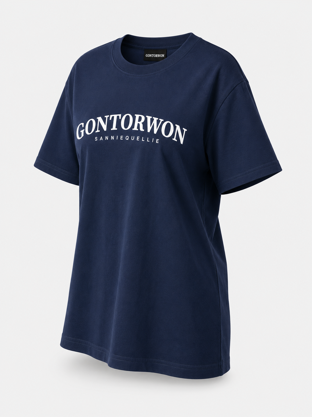 Gontorwon Sanniequellie Nobel Thread T-Shirt Navy Women