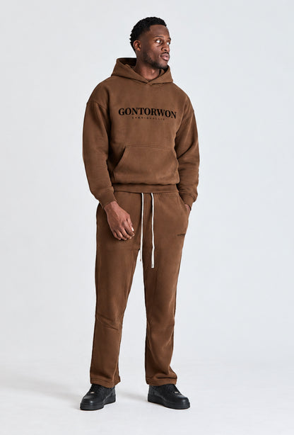 Gontorwon Sanniequellie Everyday Relaxed Fleece Hoodie Black Print Men