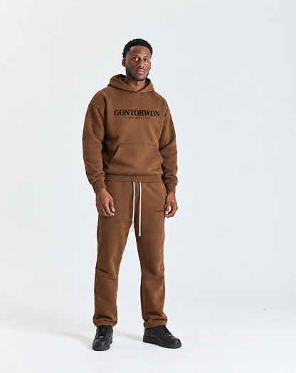 Gontorwon Sanniequellie Everyday Relaxed Fleece Hoodie Black Print Men
