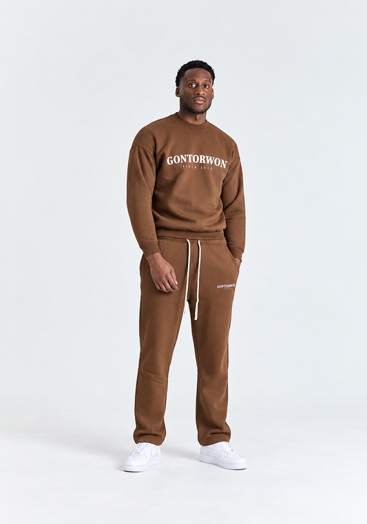Gontorwon Sanniequellie Everyday Relaxed Fleece Jumper White Print Men
