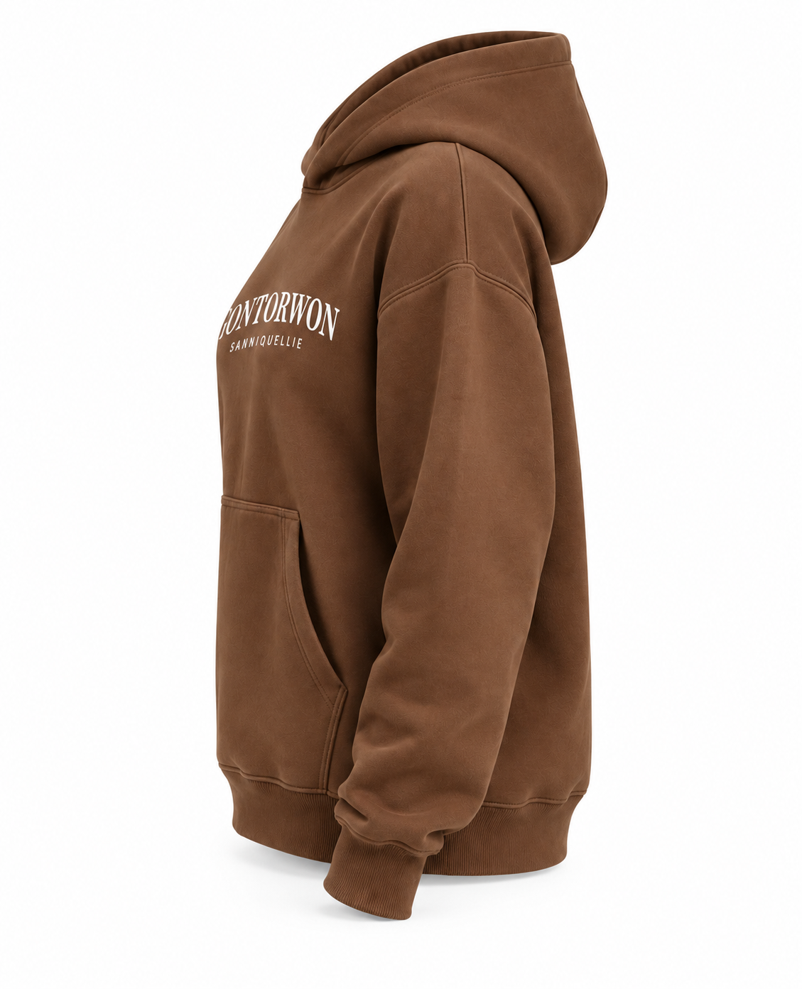 Gontorwon Sanniequellie Everyday Relaxed Fleece Hoodie Black Print Women
