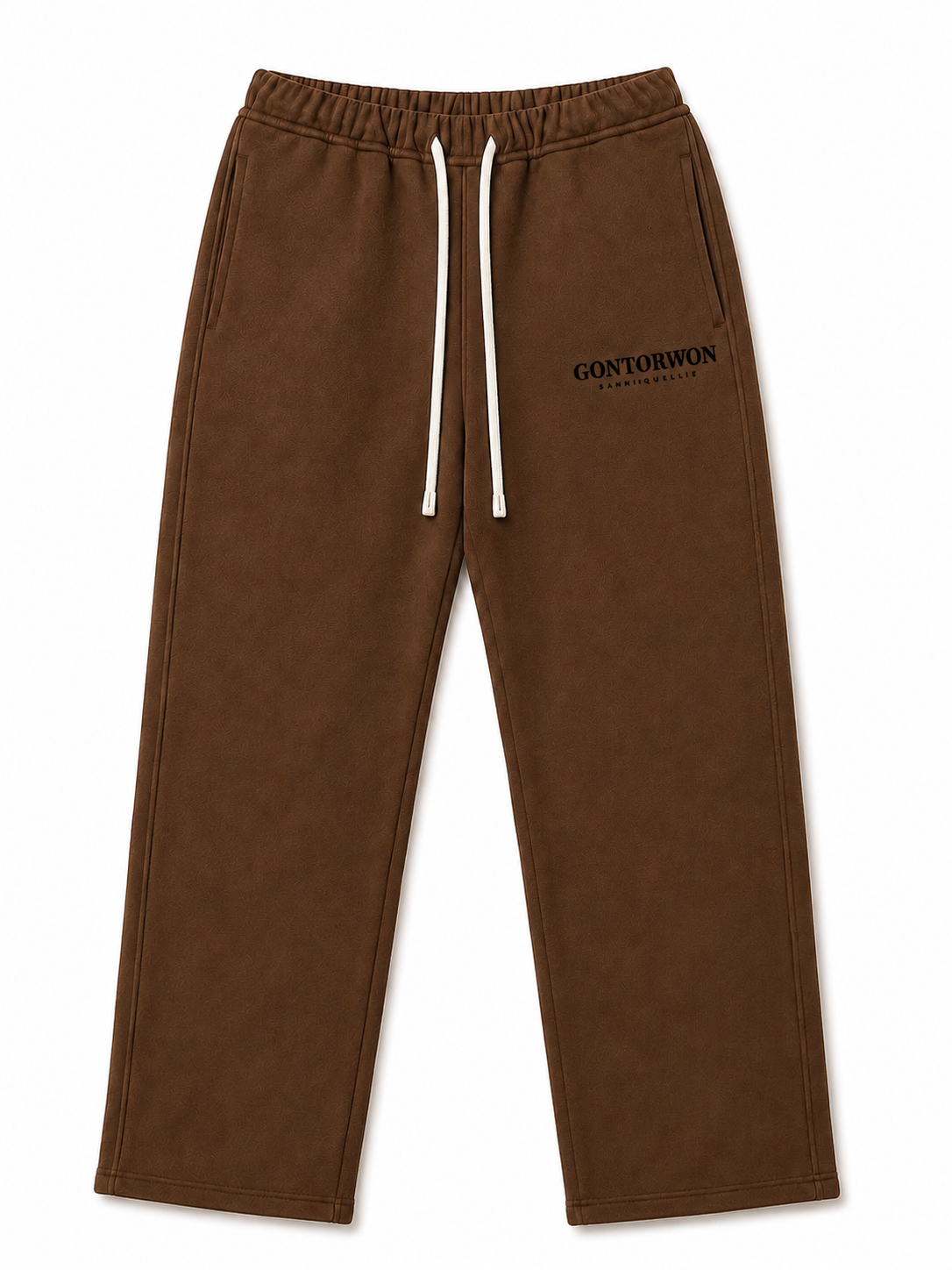 Gontorwon Sanniequellie Everyday Relaxed Fleece Sweat Pant White Print Women