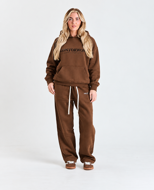Gontorwon Sanniequellie Everyday Relaxed Fleece Sweat Pant White Print Women