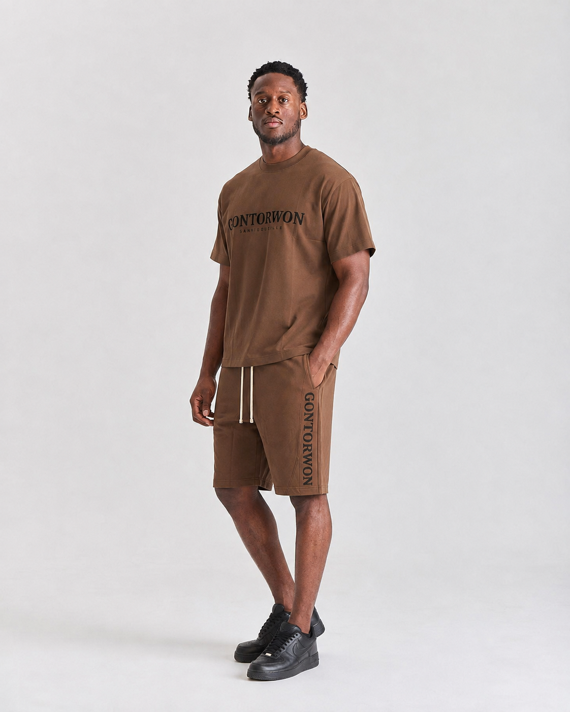Gontorwon Sanniequellie Essential Tee Brown T-Shirt Men