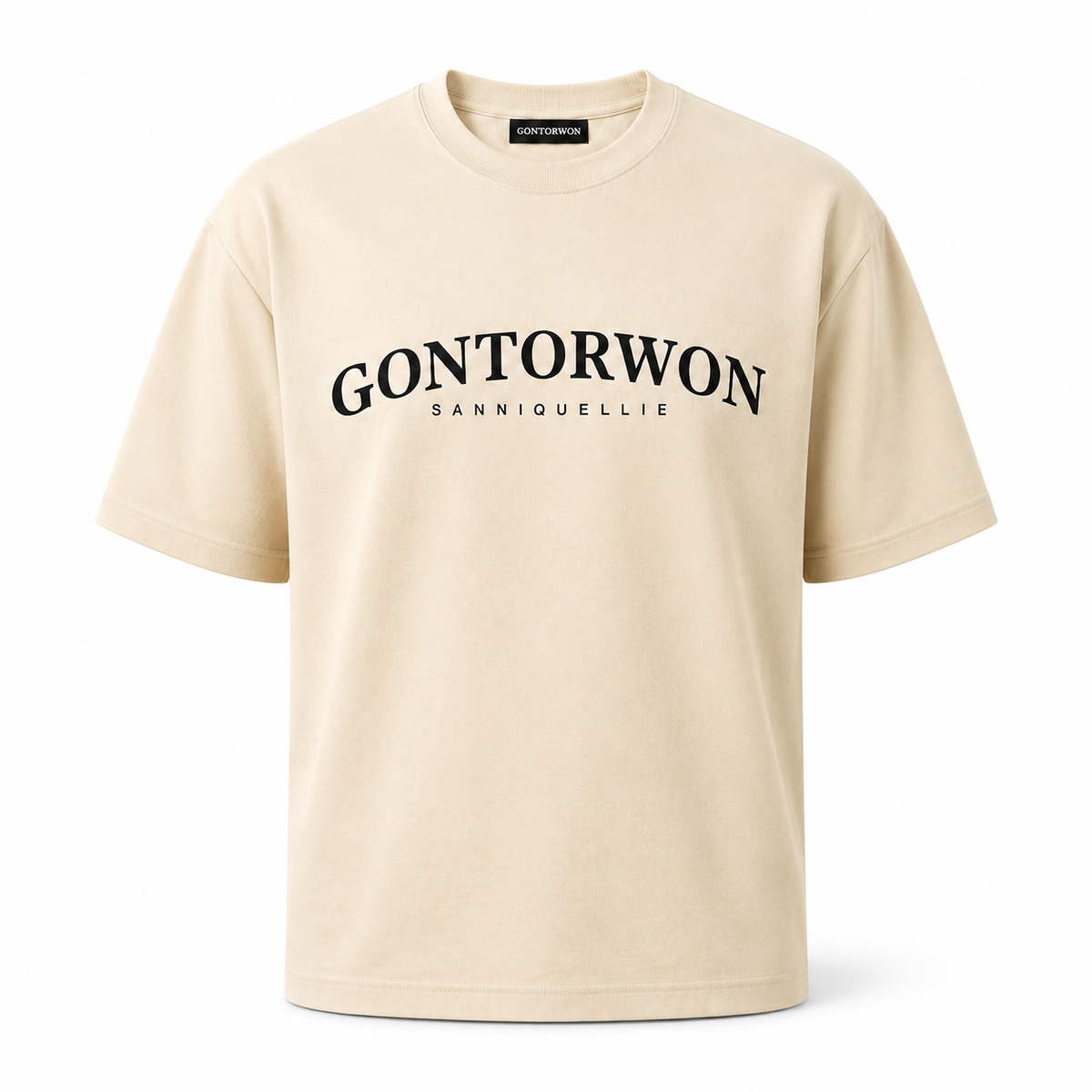Gontorwon Sanniequellie Essential Tee Cream T-Shirt Men