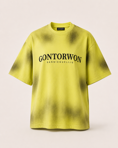 Gontorwon Sanniequellie Nobel Thread T-Shirt Bright Citron Women