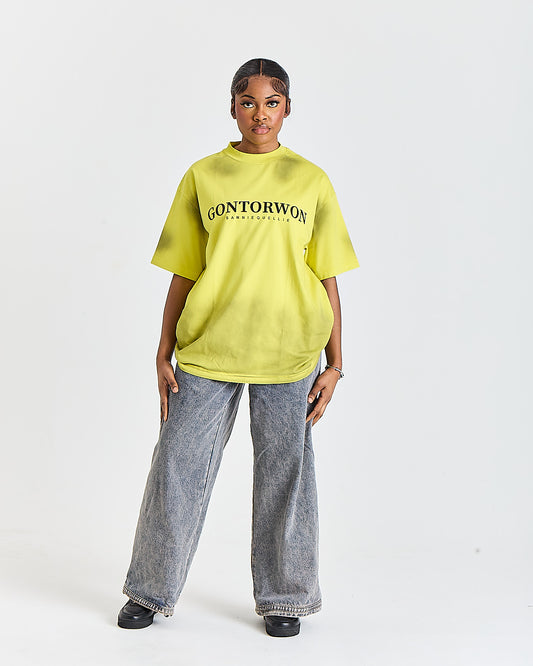Gontorwon Sanniequellie Nobel Thread T-Shirt Bright Citron Women