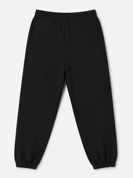 Gontorwon Sanniequellie Soft Brushed Feel Elasticated Cuff Pant Black Men