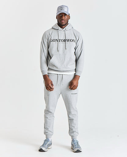 Gontorwon Sanniequellie Soft Brushed Feel Hoodie Grey Men