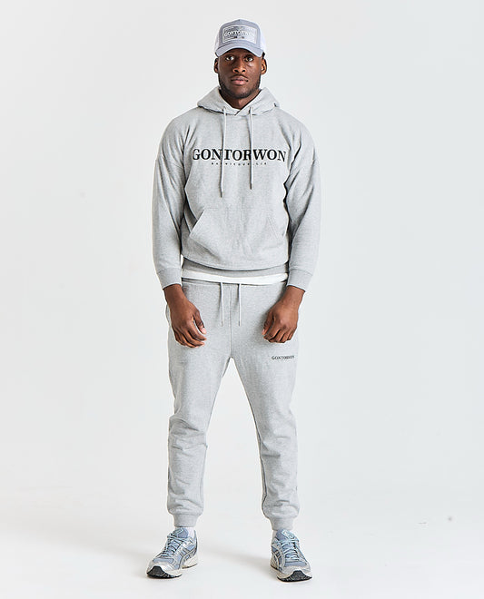 Gontorwon Sanniequellie Soft Brushed Feel Hoodie Grey Men