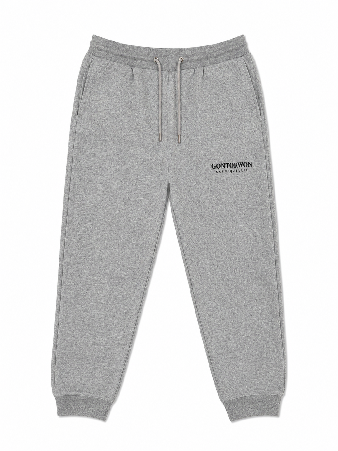 Gontorwon Sanniequellie Soft Brushed Feel Ribbed Cuff Pant Grey Men