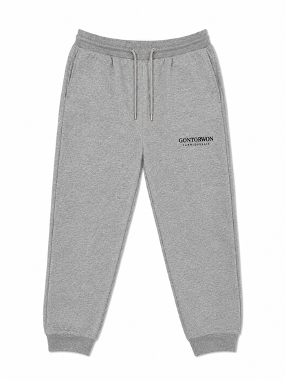 Gontorwon Sanniequellie Soft Brushed Feel Ribbed Cuff Pant Grey Men