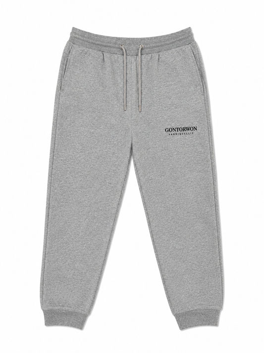 Gontorwon Sanniequellie Soft Brushed Feel Ribbed Cuff Pant Grey Men
