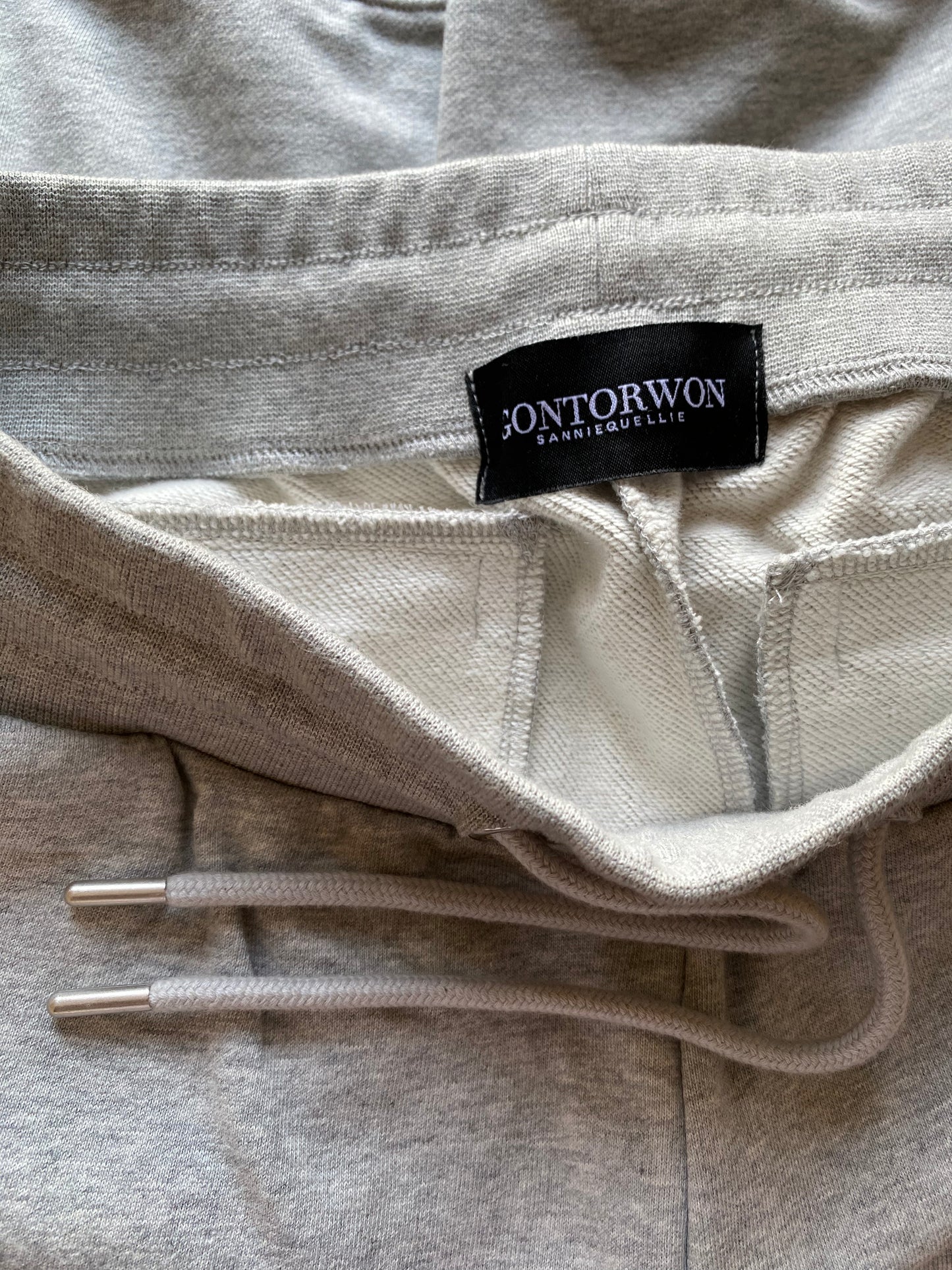 Gontorwon Sanniequellie Soft Brushed Feel Ribbed Cuff Pant Grey Men