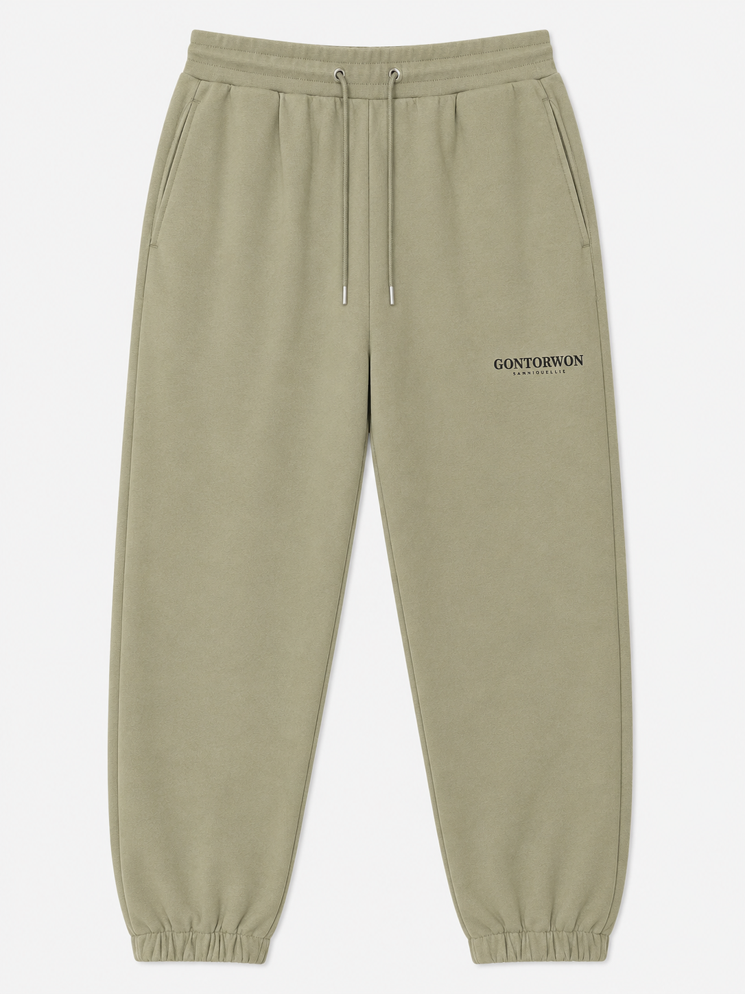 Gontorwon Sanniequellie Soft Brushed Feel Elasticated Cuff Pant Sage Dust Women