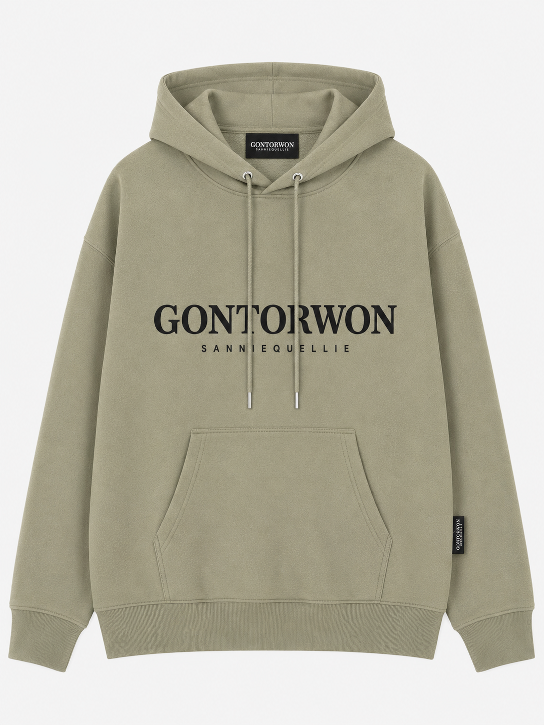 Gontorwon Sanniequellie Soft Brushed Feel Hoodie Sage Dust Women