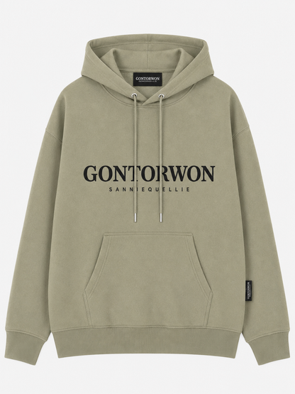 Gontorwon Sanniequellie Soft Brushed Feel Hoodie Sage Dust Women