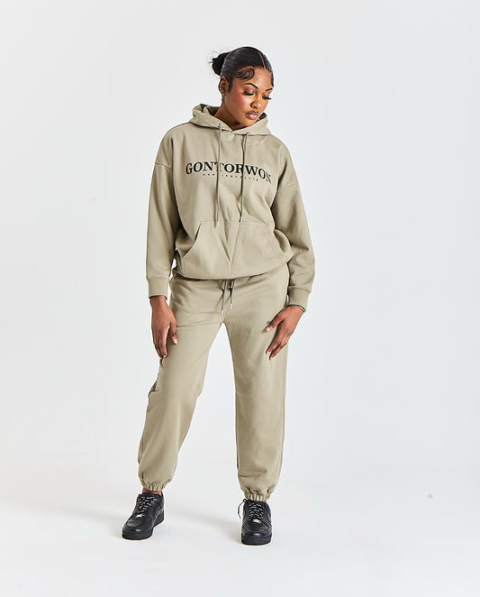 Gontorwon Sanniequellie Soft Brushed Feel Hoodie Sage Dust Women