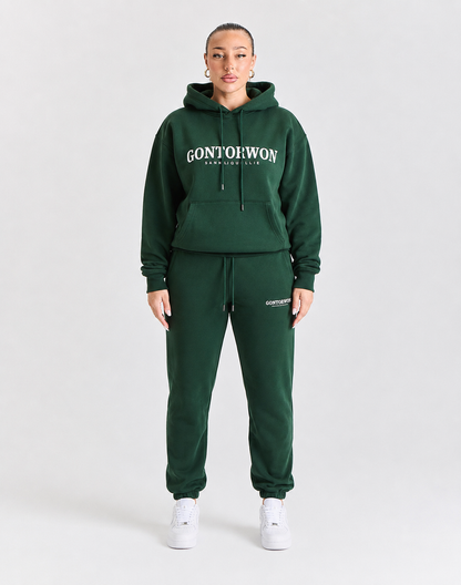 Gontorwon Sanniequellie Soft Touch Cuffed Hoodie Forest Green Women