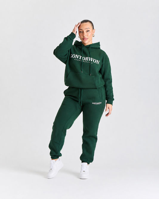 Gontorwon Sanniequellie Soft Touch Cuffed Hoodie Forest Green Women