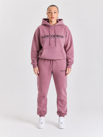 Gontorwon Sanniequellie Soft Touch Cuffed Hoodie Mauve Women
