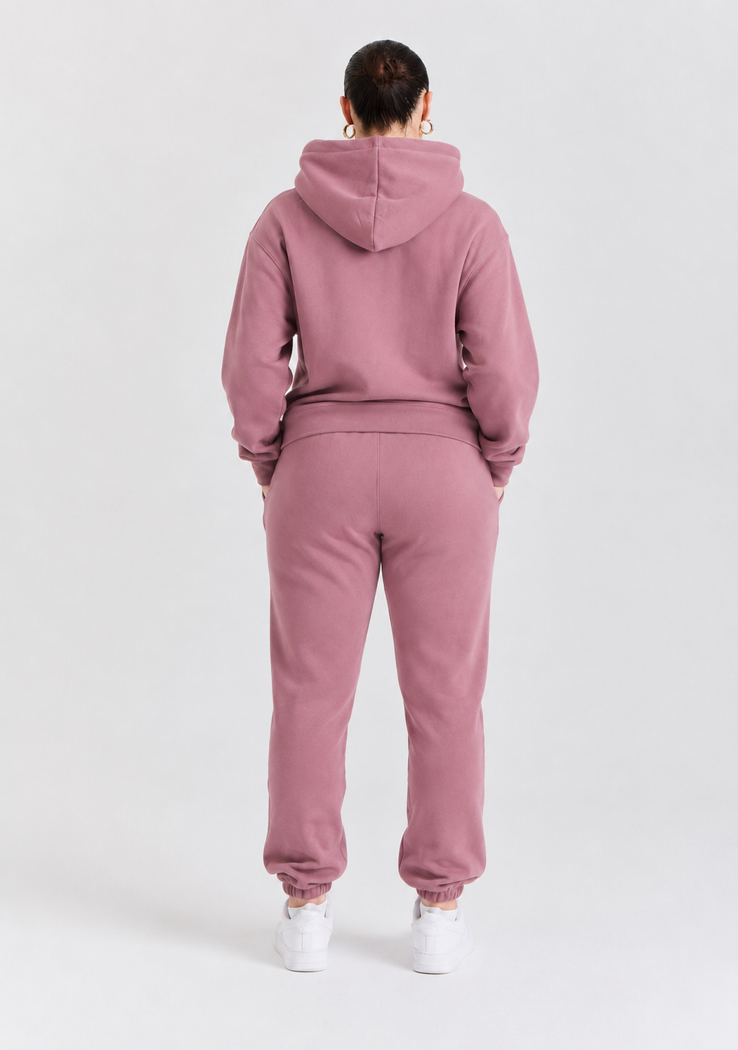 Gontorwon Sanniequellie Soft Touch Cuffed Hoodie Mauve Women