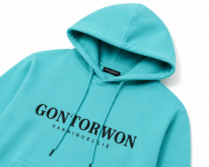 Gontorwon Sanniequellie Soft Touch Cuffed Hoodie Teal Women