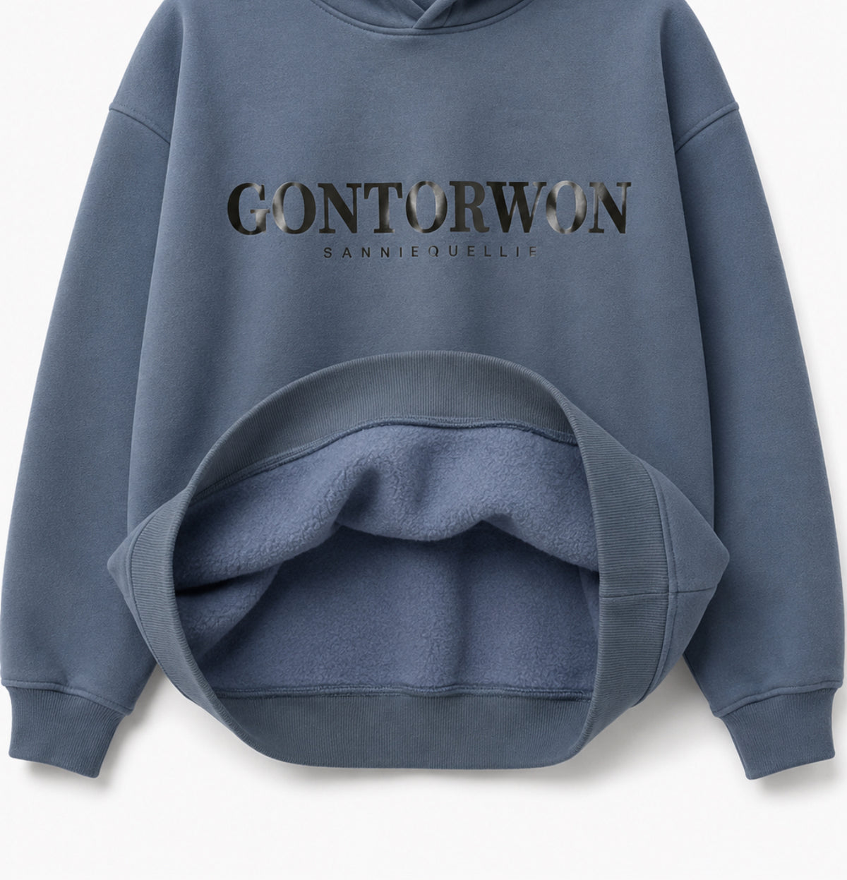 Gontorwon Sanniequellie Soft Touch Hoodie Steel Blue Unisex