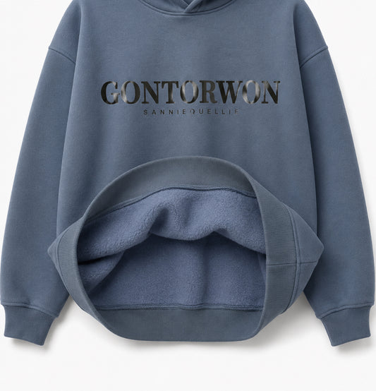 Gontorwon Sanniequellie Soft Touch Hoodie Steel Blue Unisex
