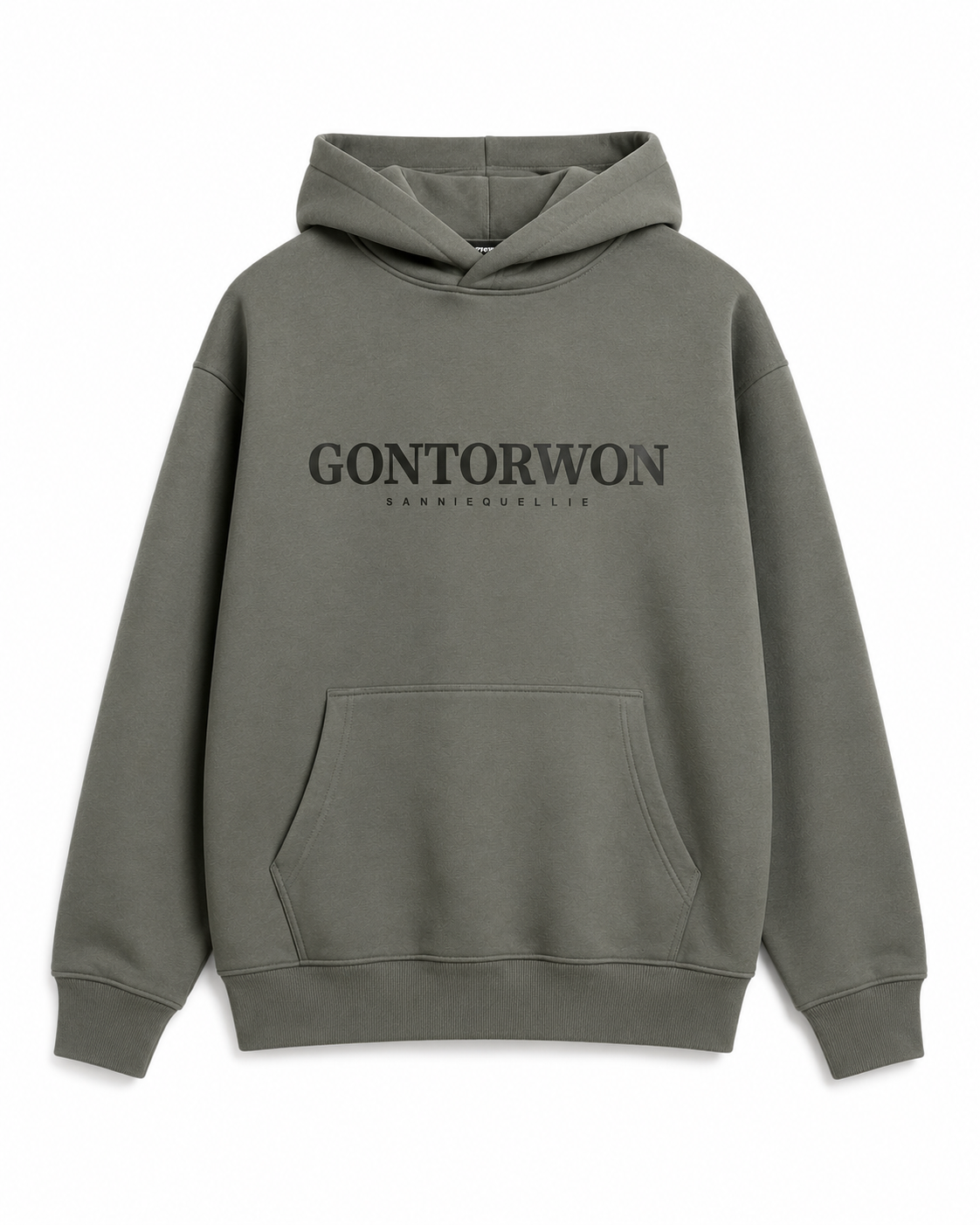 Gontorwon Sanniequellie Soft Touch Hoodie Taupe Grey Unisex