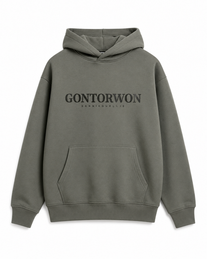 Gontorwon Sanniequellie Soft Touch Hoodie Taupe Grey Unisex