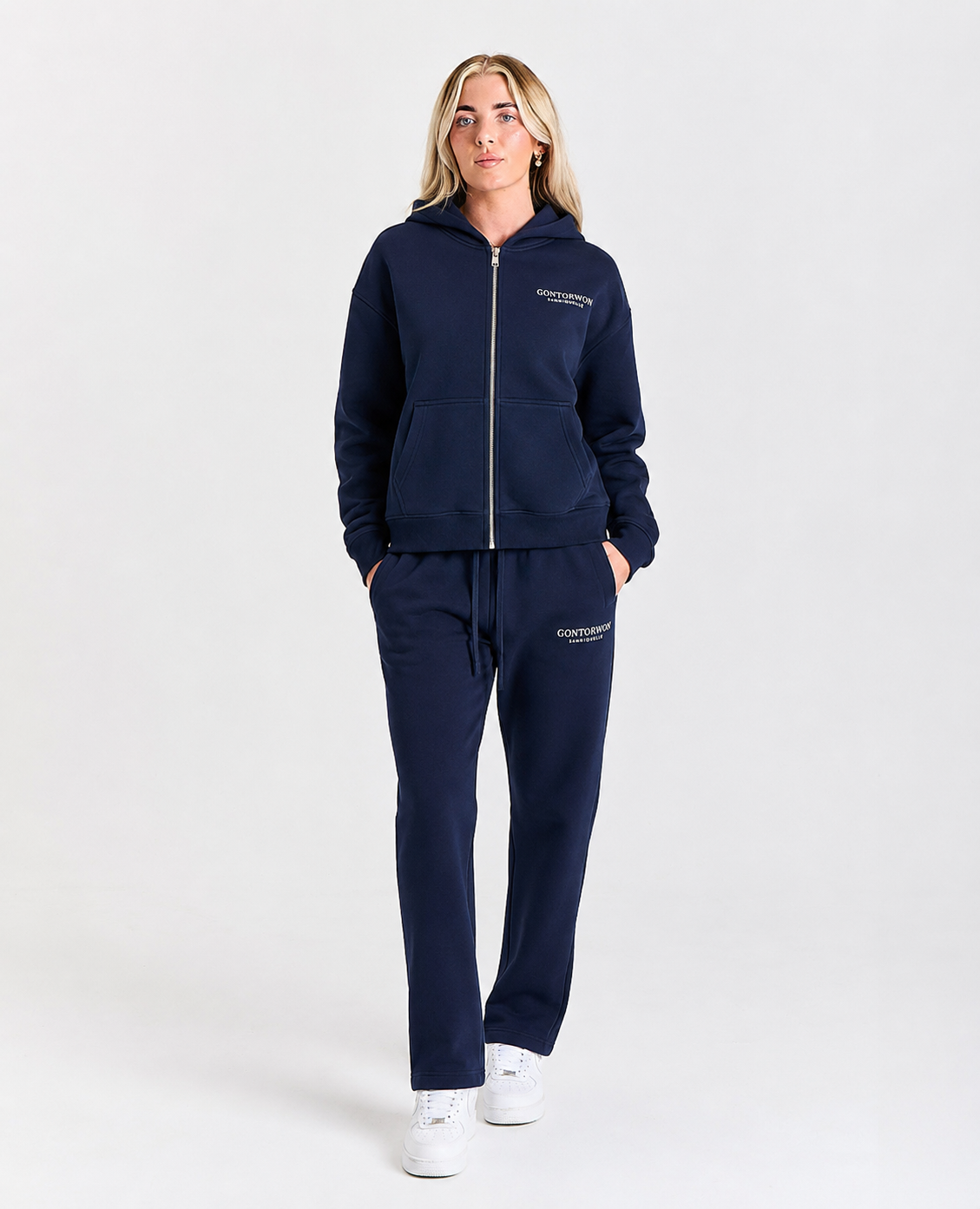 Gontorwon Sanniequellie Soft Touch Full Zip Hoodie Navy Women