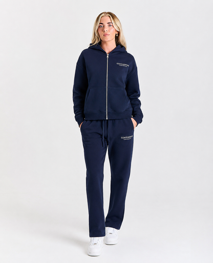 Gontorwon Sanniequellie Soft Touch Full Zip Hoodie Navy Women