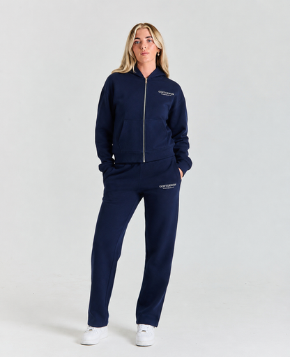 Gontorwon Sanniequellie Soft Touch Full Zip Hoodie Navy Women