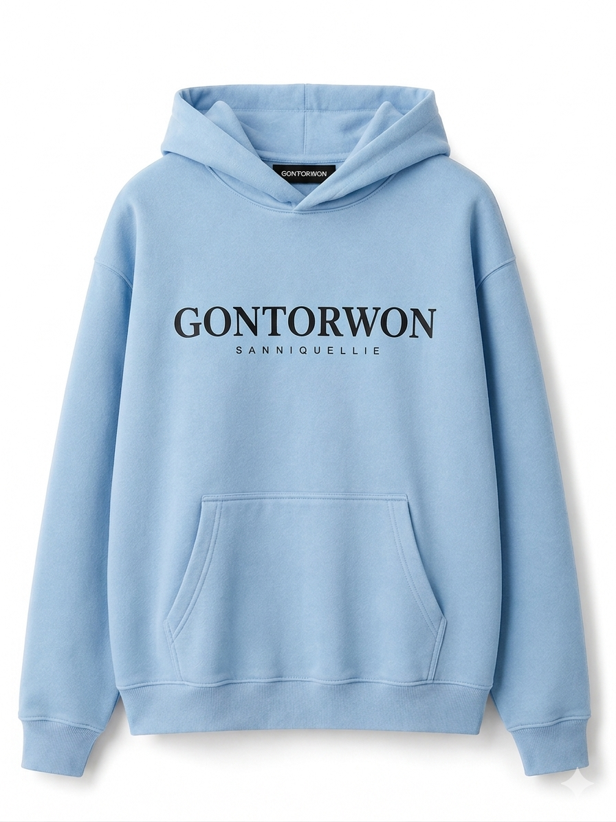 Gontorwon Sanniequellie Unified Hoodie Baby Blue Men