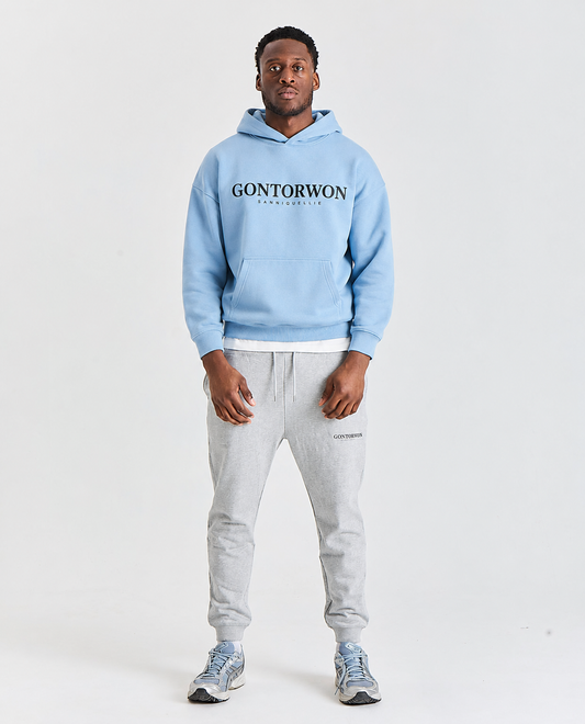 Gontorwon Sanniequellie Unified Hoodie Baby Blue Men
