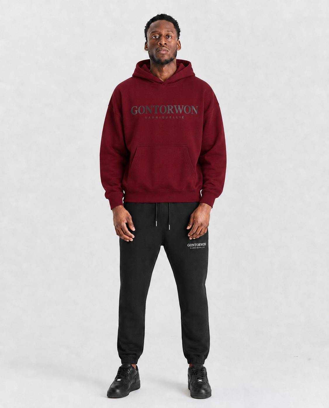 Gontorwon Sanniequellie Unified Hoodie Maroon Men