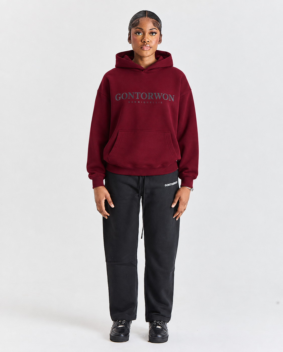 Gontorwon Sanniequellie Unified Hoodie Maroon Women