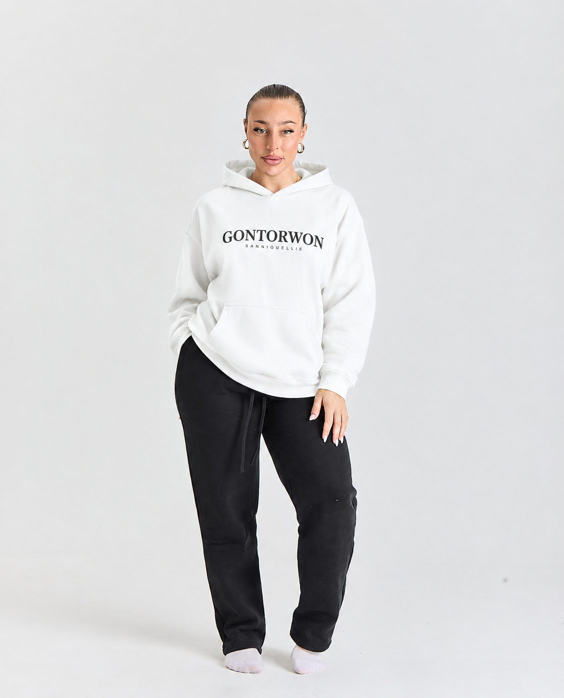 Gontorwon Sanniequellie Unified Hoodie White Women
